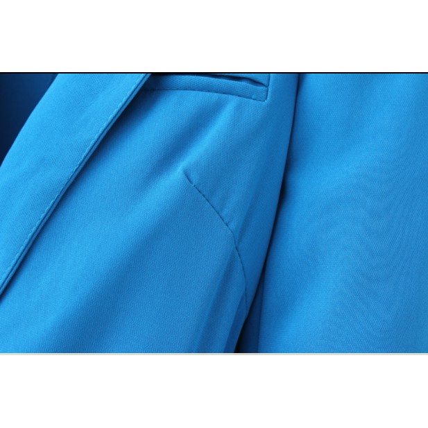 Áo khoác, vest nữ tay lỡ phong cách thanh lịch, công sở màu xanh | BigBuy360 - bigbuy360.vn