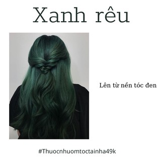 Thuốc nhuộm tóc Màu Xanh Rêu