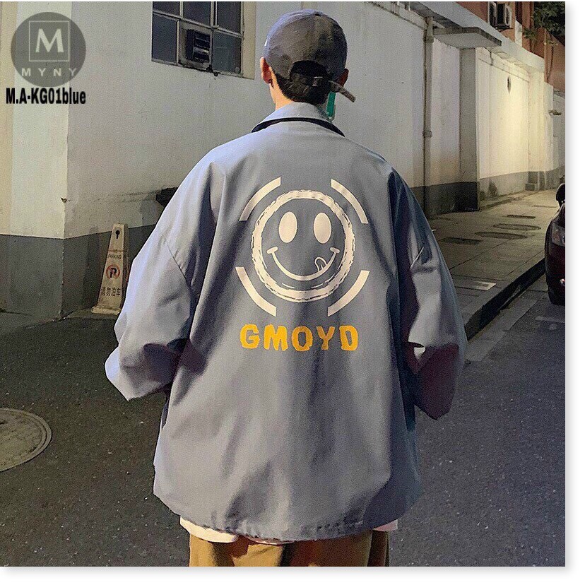 Áo khoác dù chống nắng kiểu dáng Sơ mi Unisex form rộng, cardigan nam nữ chuẩn form 75kg | BigBuy360 - bigbuy360.vn