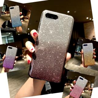 Ốp Điện Thoại Silicon Dẻo Trong Suốt Màu Gradient Lấp Lánh Thời Trang 2 Trong 1 Cho Lg G5 G6 G7 Q6 Q8 V10 V20 V30