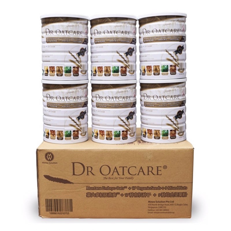 Combo 6 Hộp Thiếc Sữa Hạt Dr OatCare (6x850gram)