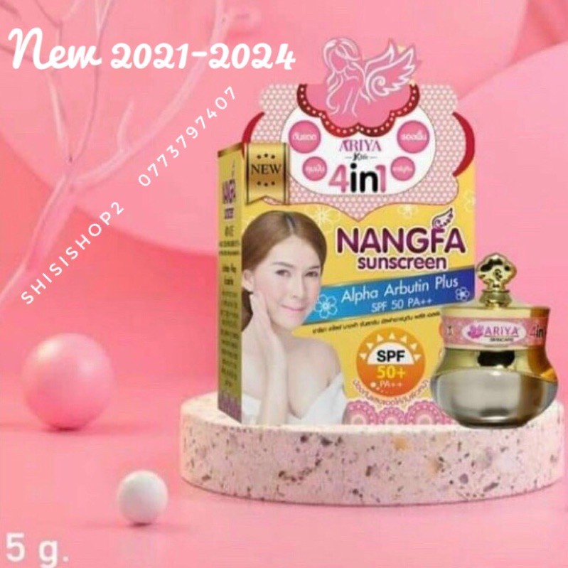 (2021-2024)Kem Chống Nắng Nangfa SPF50+++ 4 in 1 Thái Lan