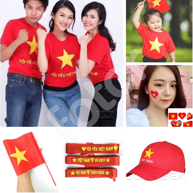 NÓN, ÁO, BĂNG RÔN, CÂY CỜ NHỎ, KÈN CỔ VŨ, LÁ CỜ VIỆT NAM LỚN TREO LỄ TẾT, CỔ VŨ
