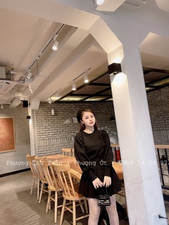 Áo len ép tay bồng