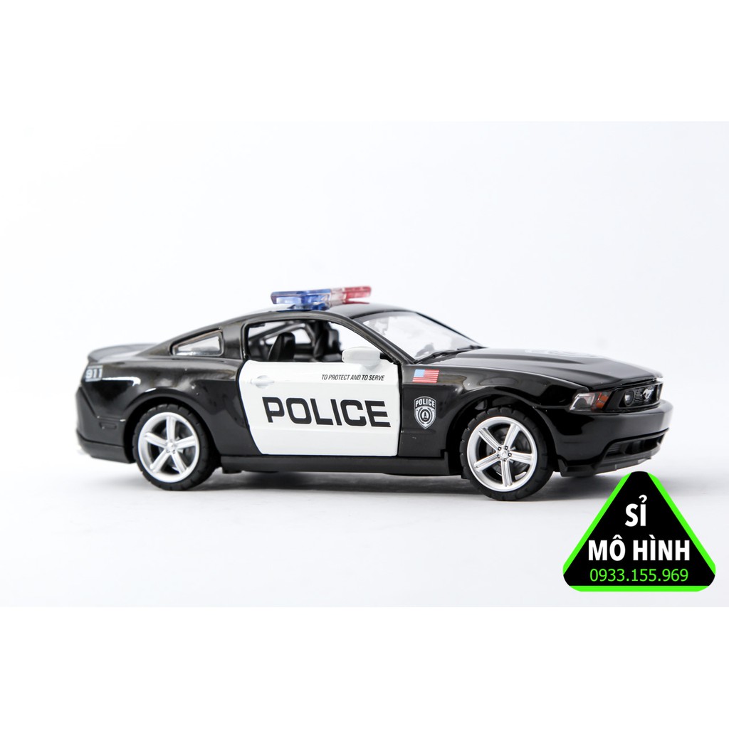 [ Sỉ Mô Hình ] Mô hình xe cảnh sát Mỹ Ford Mustang GT Police 1:32