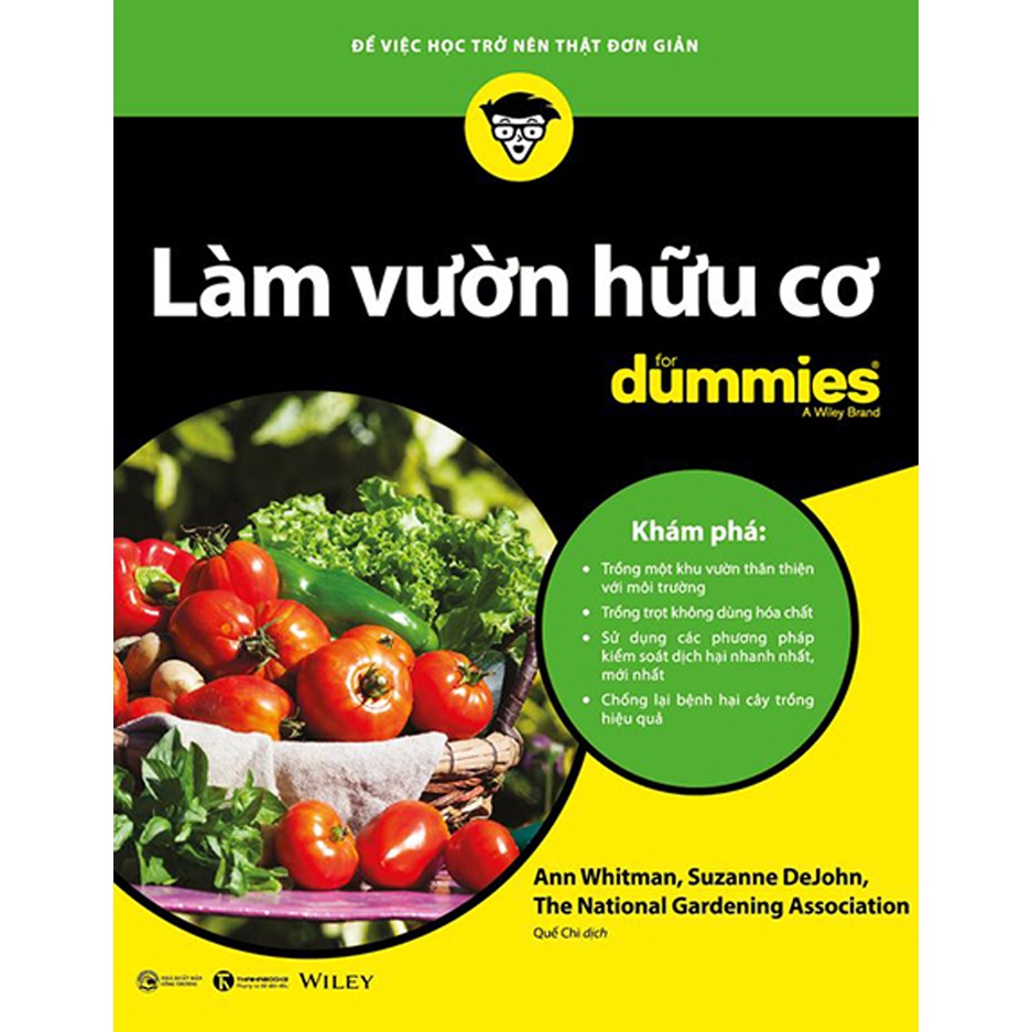 Sách - Làm Vườn Hữu Cơ For Dummies - THA