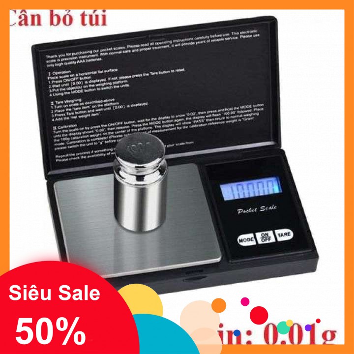 Cân Tiểu Ly Điện Tử 200g 0.01 Bỏ Túi Chính Xác