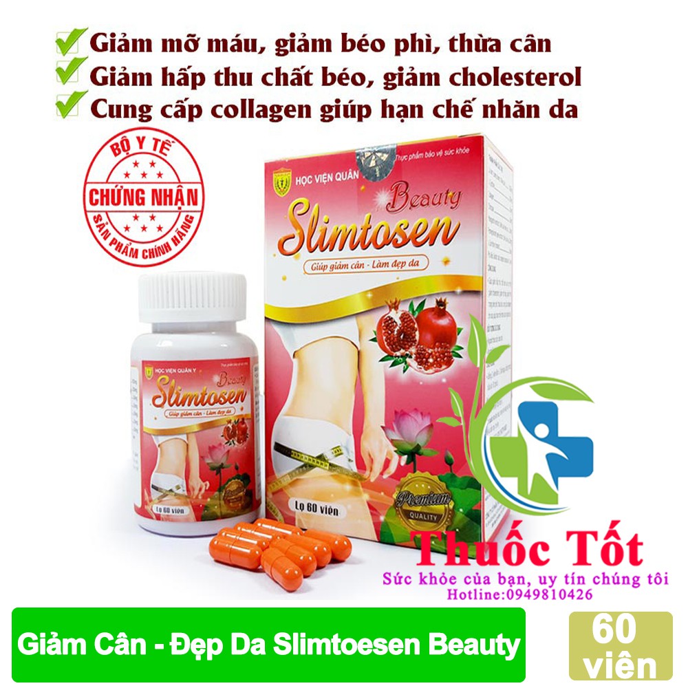 Giảm cân đẹp da Slimtosen Beauty Học viện Quân Y