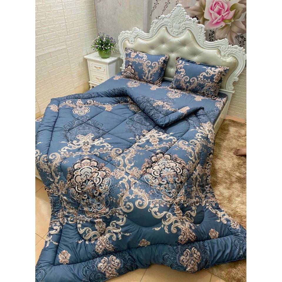 [Thanh lý hàng] Bộ Chăn Phao Ga Gối Poly Set 5 Món nhiều mẫu lựa chọn | BigBuy360 - bigbuy360.vn