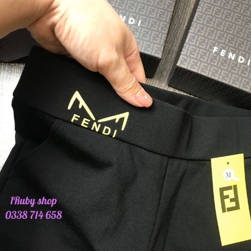 Quần Tregging Nữ F-E-N-D-Y FRRESHIP Quần Legging Tregging Nữ Cạp Cao Vải Cao Cấp Thun Ôm Dày Dặn