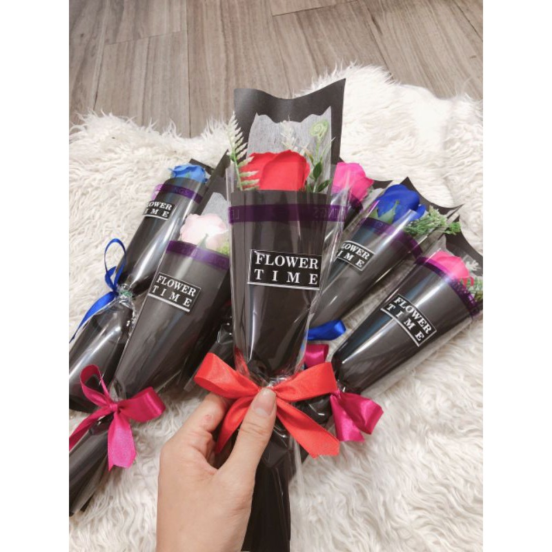 hoa hồng sáp bó 1 cây