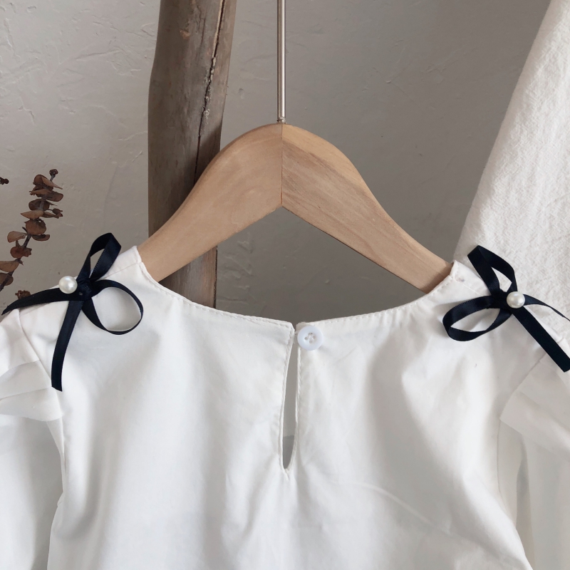 Áo Sơ Mi Tay Phồng Dễ Thương Cho Bé Gái