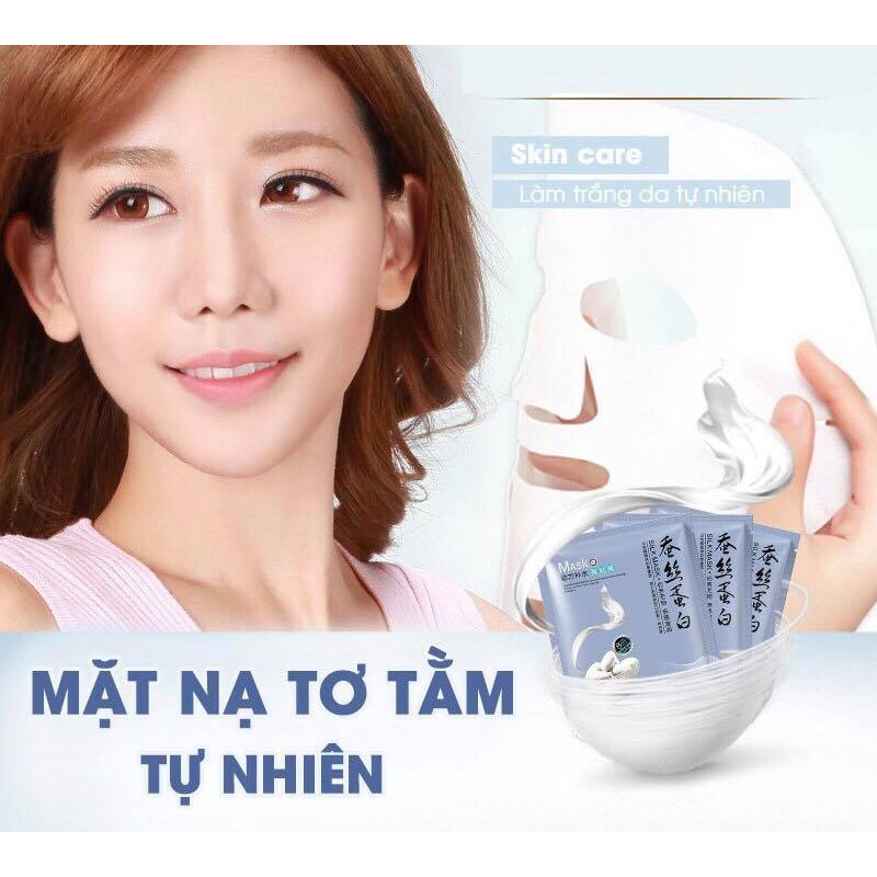 Mặt nạ giấy dưỡng da mụn cấp ẩm thải độc tơ tằm ONE SPRING SILK