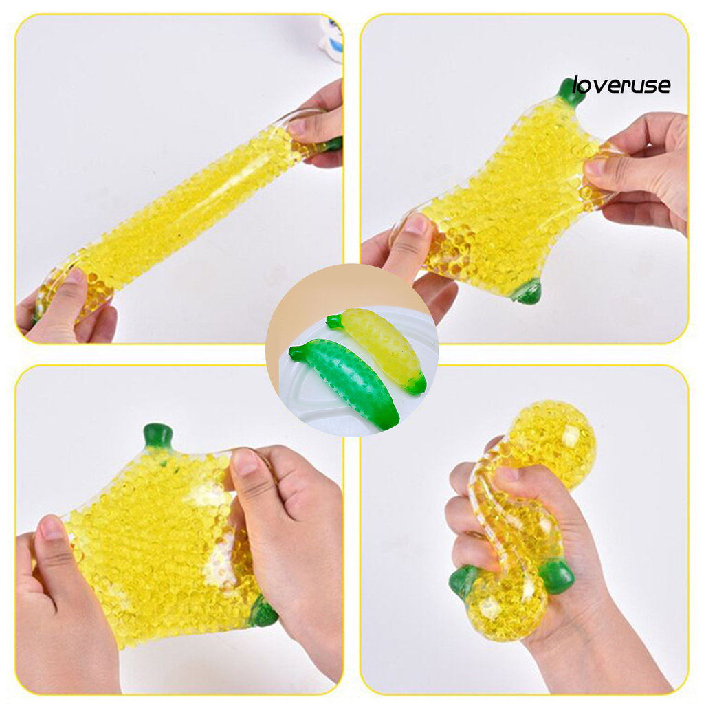Đồ chơi bóp giảm căng thẳng hình quả chuối dễ thương dành cho bé