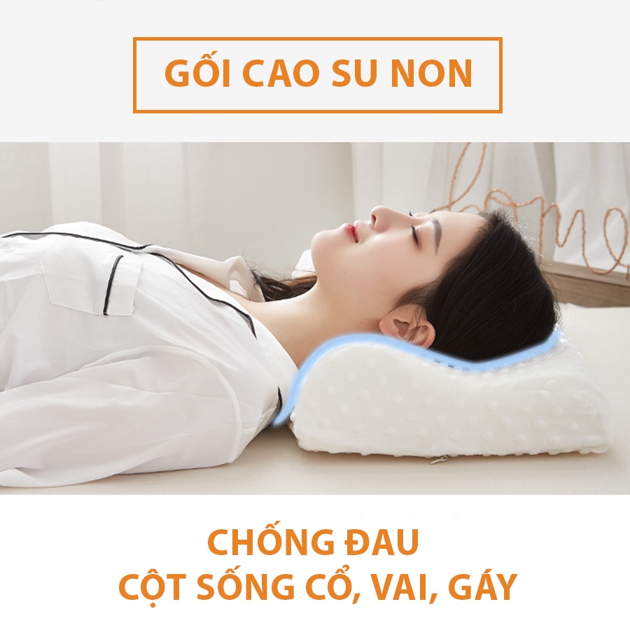 Gối cao su non người lớn,gối chống ngáy, giúp bạn có một giấc ngủ ngon [MUA BAO NHIÊU TẶNG BẤY NHIÊU]