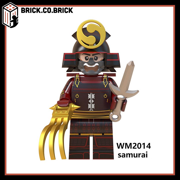 WM6096 - Đồ chơi lắp ráp mô hình minifigure lính non lego- Samurai Với Giáp Tuyệt Đẹp -Armor Võ Sĩ Đạo Nhật Bản Mẫu Mới