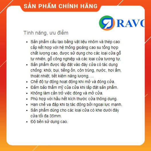 Thanh chặn đáy cửa tự động RAVO