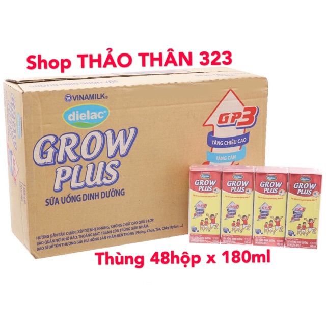 Sữa Pha Sẵn Grow Plus Vinamilk Thùng 48hộp x 180ml