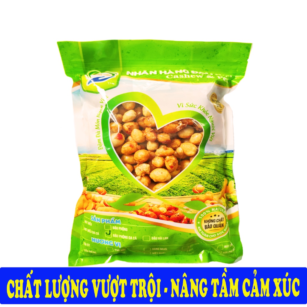 Đậu Phộng Da Cá Rang Tỏi Ớt Tâm Đức Thiện 1 Túi 500GR