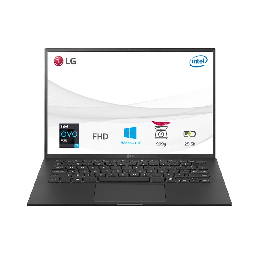 Laptop LG Gram 2021 14Z90P-G.AH75A5  (i7 1165G7/16GB RAM/512GB SSD/14.0 inch WUXGA/Win10/Đen)-Hàng chính hãng