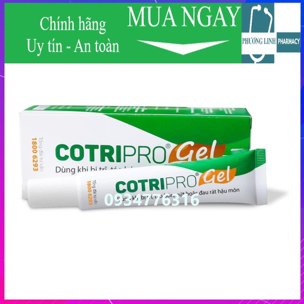 ✅ COTRIPRO gel 10g kem bôi trĩ