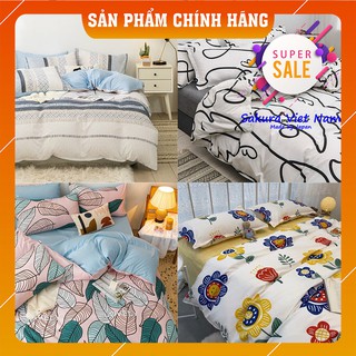 [XẢ KHO CẮT LÔ] Chăn Ga Gối Cotton Poly Hàng Cao Cấp - Drap Giường Cao Cấp BST Tông Sáng