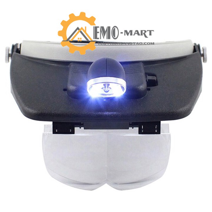 Kính lúp đeo đầu MG81001-A ⚡️𝗕𝗛 𝟭𝟮 𝗧𝗛𝗔́𝗡𝗚⚡️ 4 thấu kính độc lập, độ phóng đại từ 1.2x đến 3.5x - Đèn led siêu sáng