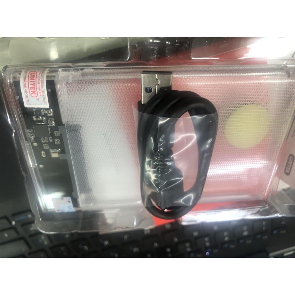 HDD Box 2.5 USB 3.0 SATA Unitek S1103A - Trong Suốt  -  Hãng phân phối- Full Box- Bảo Hành 12 Tháng