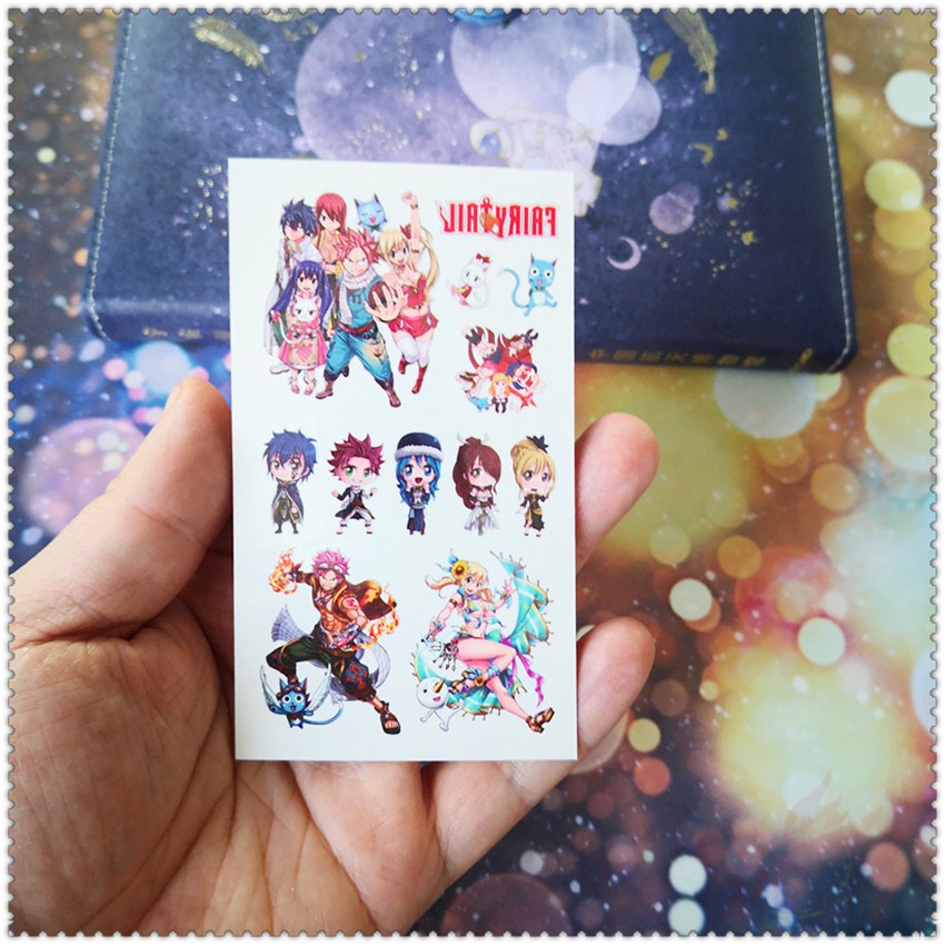 Hình xăm dán tạm thời in họa tiết anime Fairy Tail