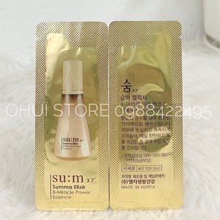 Combo 10 gói tinh chất vàng tái sinh chống lão hoá Su:m37 Summa Elixer 10ml date 2026