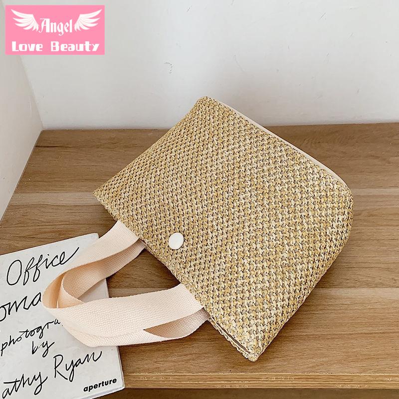 Thiên Thần~Hàng Có Sẵn] Túi Xô Đeo Vai Dệt Rơm Thời Trang Mùa Hè Phong Cách Phương Tây Dành Cho Nữ 2022