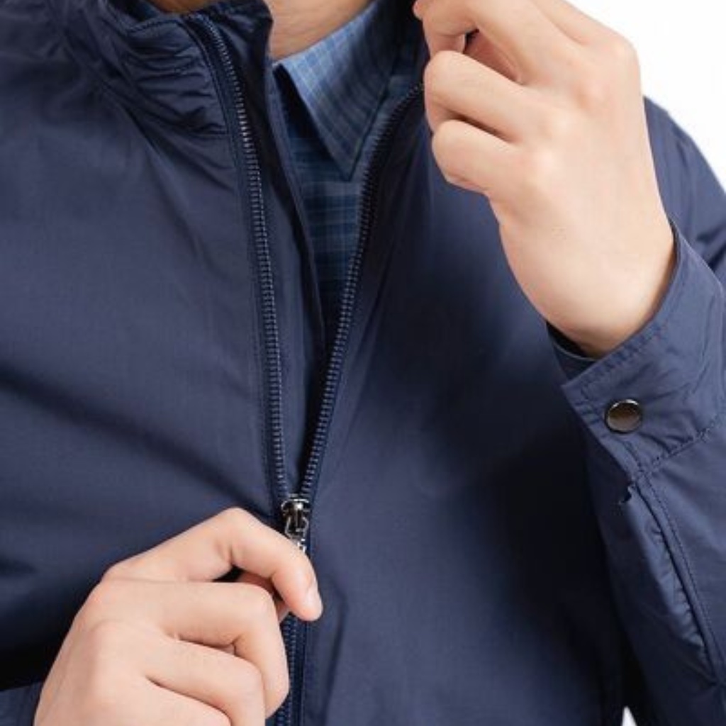 Áo khoác jacket nam DUGARCO hai lớp dù cao cấp cản gió, giữ nhiệt 218JM22003