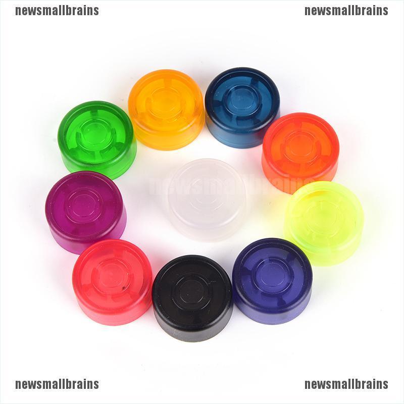 Newsmallbrains 10 pcs Footswitch Topper Random Color Plastic Bumpers For Guitar Effect Pe NSB