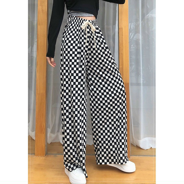 Quần Ống Rộng Lưng Cao Mẫu Siêu Tôn Dáng, Quần Suông Thun Lạnh Hàng Quảng Châu Nhiều Màu