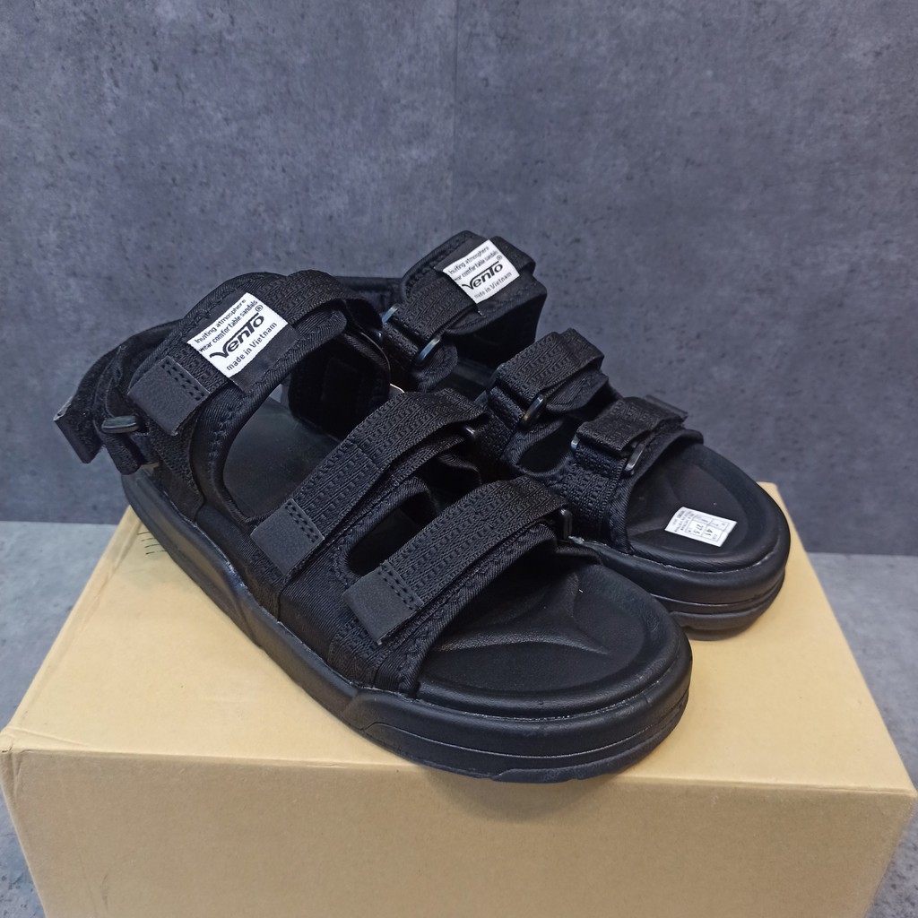 Sandal Vento nam nữ SD-1001, Dép quai hậu chính hãng đế bằng, quai dán linh hoạt