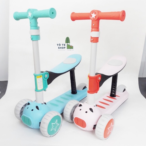 [Chính Hãng] Xe scooter con heo , scooter heo umoo , xe trượt scooter 3 bánh hình con heo cực dễ thương