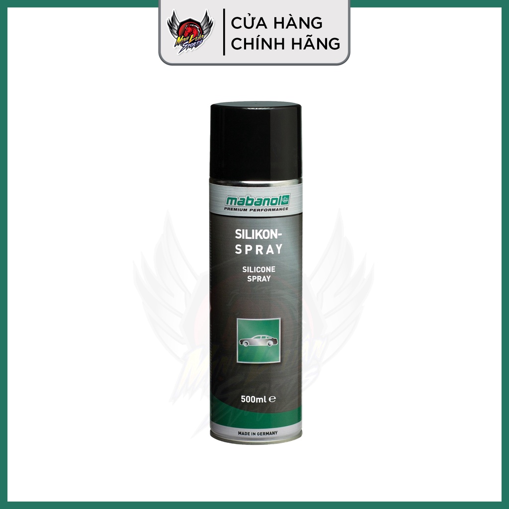 Xịt phục hồi, đánh bóng dàn áo nhựa nhám xe máy Mabanol Silicone Spray 500ml [Chính hãng]