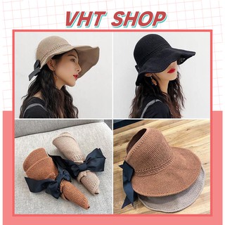 Mũ cói mềm vành rộng thời trang Hàn Quốc MC01