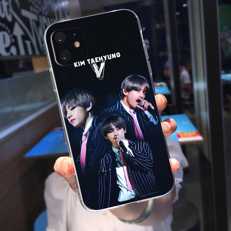 Ốp Điện Thoại Mềm Trong Suốt In Hình BTS V Cho Xiaomi Redmi 9T K40 10 10A 10C Note 11 Poco X3 NFC Pro LSY319