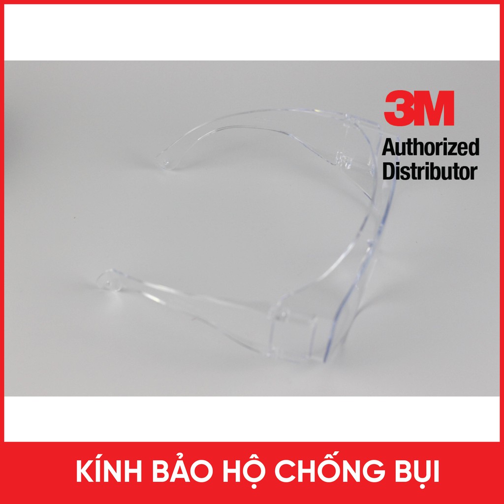 Kính Bảo Hộ Chống Bụi Cao Cấp 3M Tourguard 5 Bản To Đeo Ngoài Kính Cận