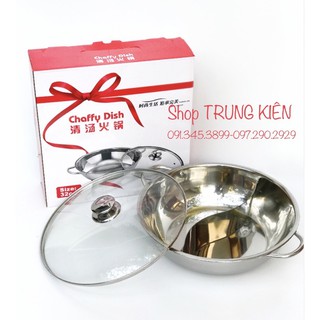 NỒI LẨU 2 NGĂN Inox 304 size 32cm