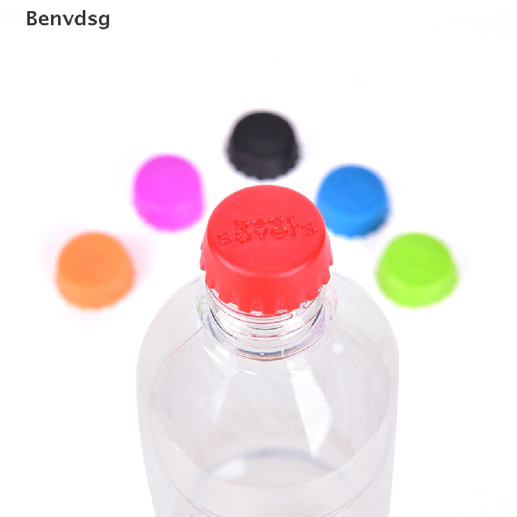 Bộ 6 Nắp Đậy Chai Bia Bằng Silicone Tái Sử Dụng Tiện Lợi