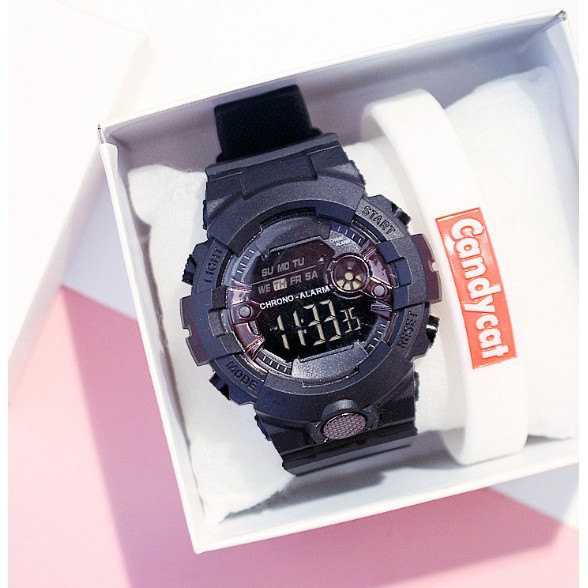 [Mã FAMAYFA2 giảm 10K đơn 50K] Đồng hô nữ điện tử Sport Watch màn hình điện tử siêu chống nước nhỏ xinh