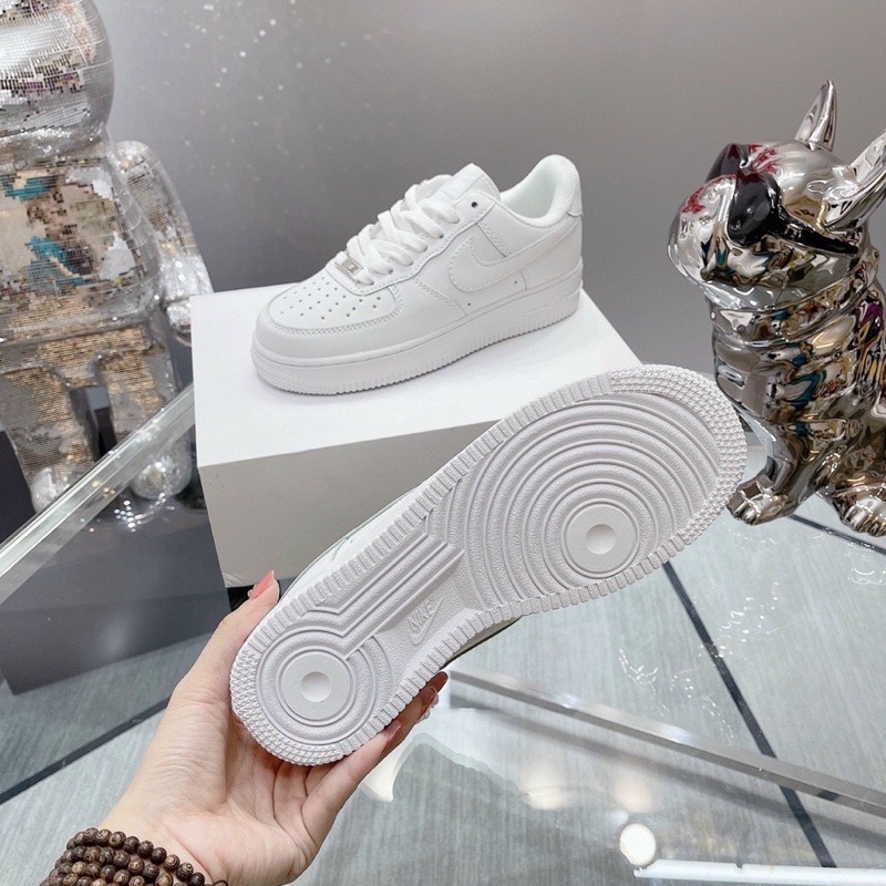 Giày Nike Air Jordan Trắng Cổ Thấp, Giày Sneaker AF1 nam nữ thể thao cao cấp