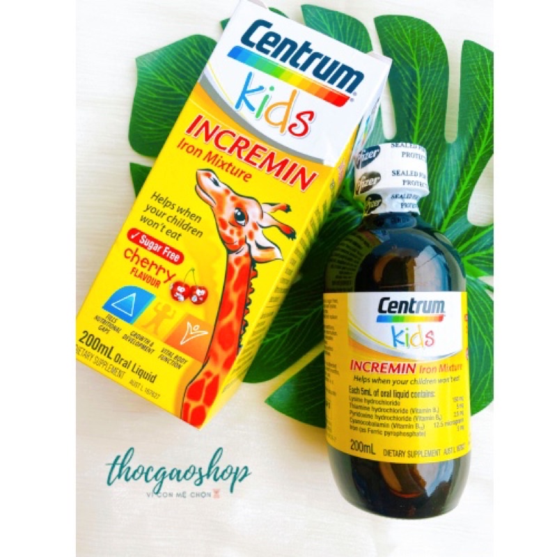 Siro biếng ăn Centrum Kids 200ml giúp bé ăn ngon miệng đủ chất cao lớn