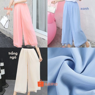 PTS2583 - Quần culottes 2 lớp chiffon