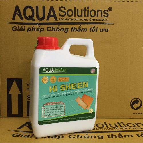 Chống thấm tạo bóng đá tự nhiên Hi SHEEN - bình 1kg | Chất chống thấm tạo bóng đá nhám, đá khò uy tín hàng đầu VN