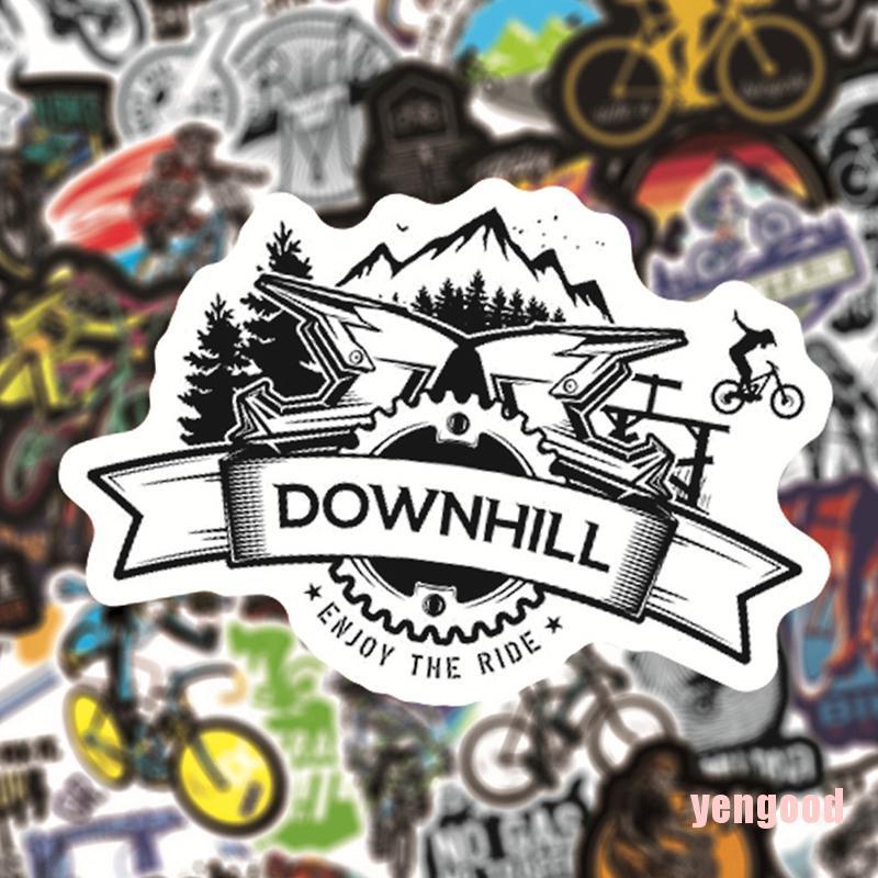 Bộ 50 Miếng Dán Trang Trí Xe Đạp / Laptop Diy