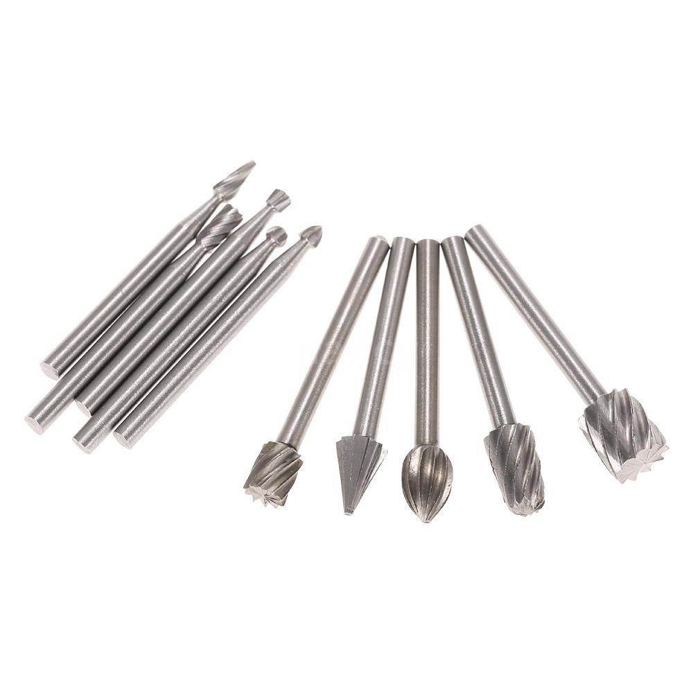 Bộ 10 cái đầu khoan mài HSS 3mm cho gia công gỗ