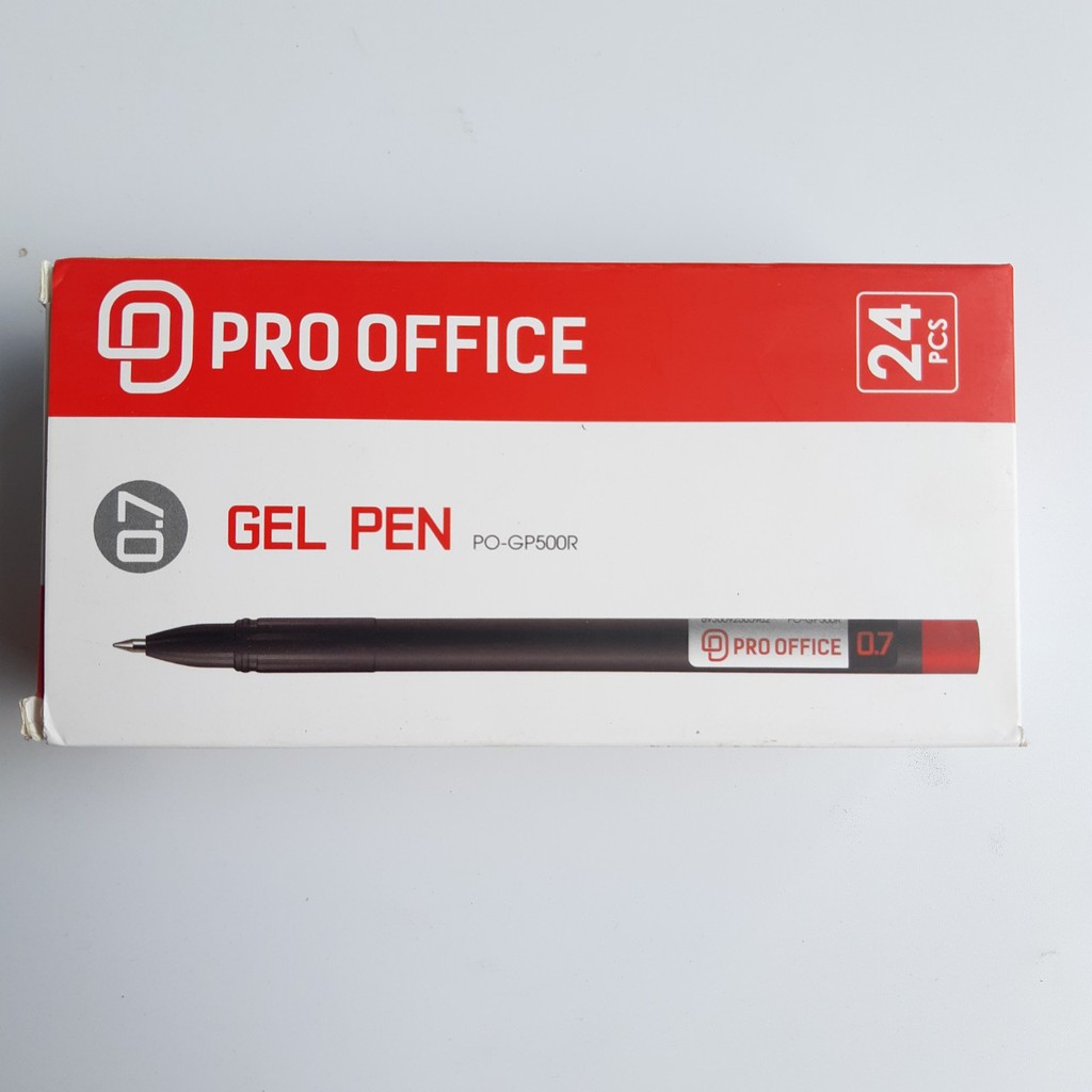 [Mã LIFEBOOK2 giảm 10% đơn 0Đ] Bút gel PRO-OFFICE-GP500 đỏ ngòi 0.7mm